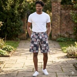 Men Shorts Size 36 Roundtree & Yorke 100% Cotton With Pockets